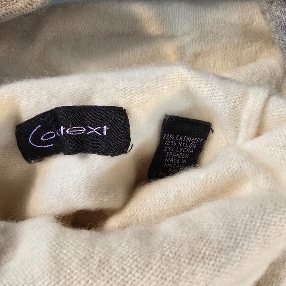 Cashmere Wool Sweaters Lot of 3 Crafters Cutters Repurpose Upcycle Recycle Flaws - Picture 4 of 5